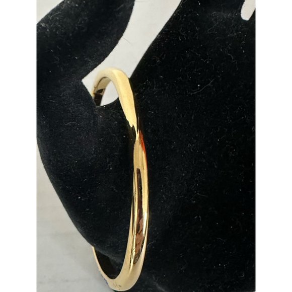 Michael Kors 6.25” Gold Tone w/Blue Crystals Bangle Bracelet - Picture 4 of 5